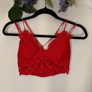 Red Lace Bralette